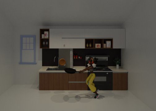 full kitchen scene in a scene box