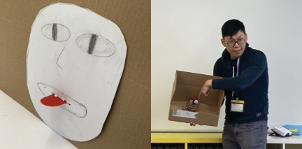 Grade 6 student Ryan's tongue puppet mechanism