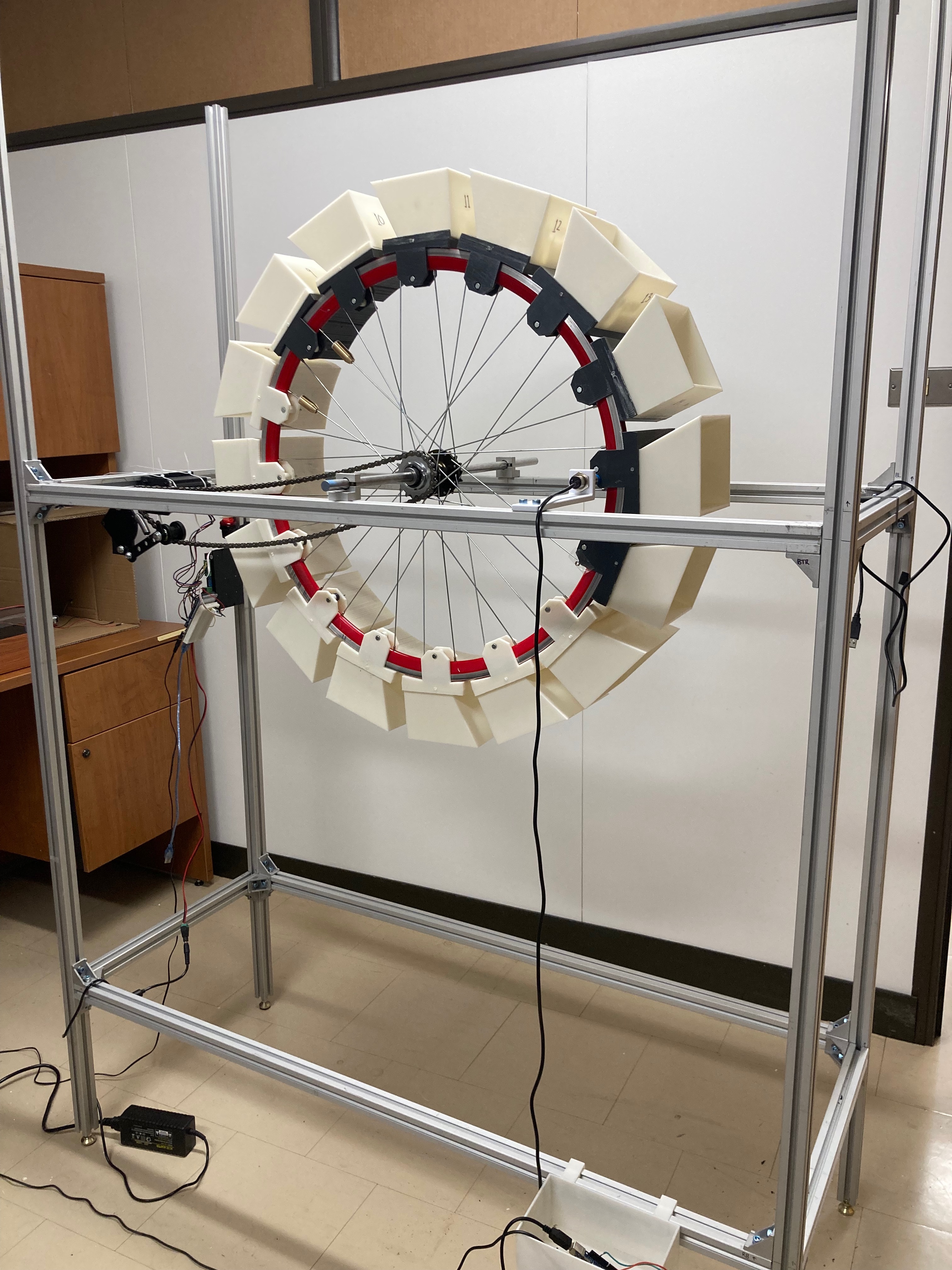 interactive modular zoetrope with aluminum frame